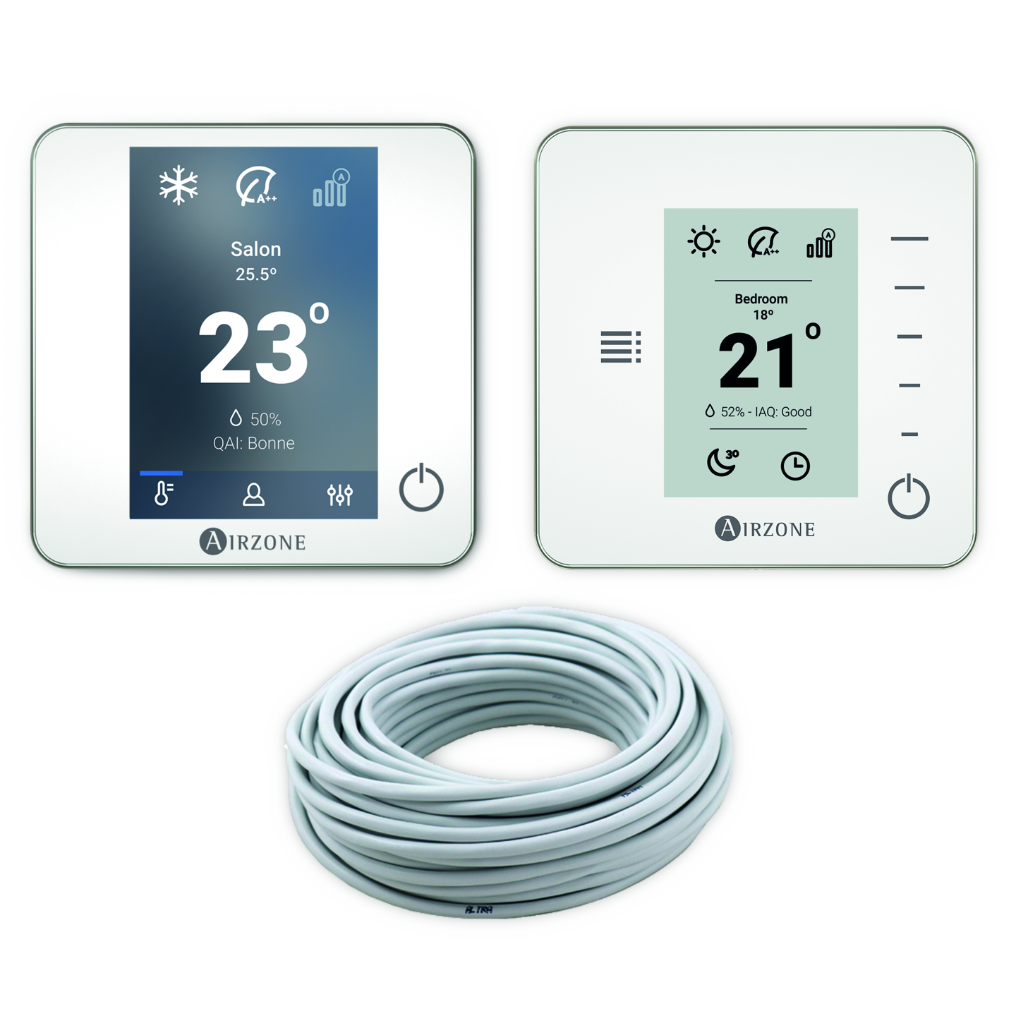 AIRZONE Pack Blueface 5x Think filaire câble thermostats 6 zones