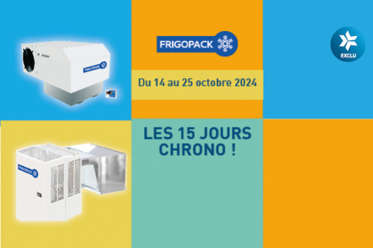 15 jours CHRONO : Prix Promo sur les monoblocs Frigopack.